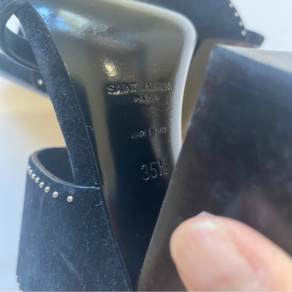 Saint Laurent Paris block sandal heels - Picture 8 of 8
